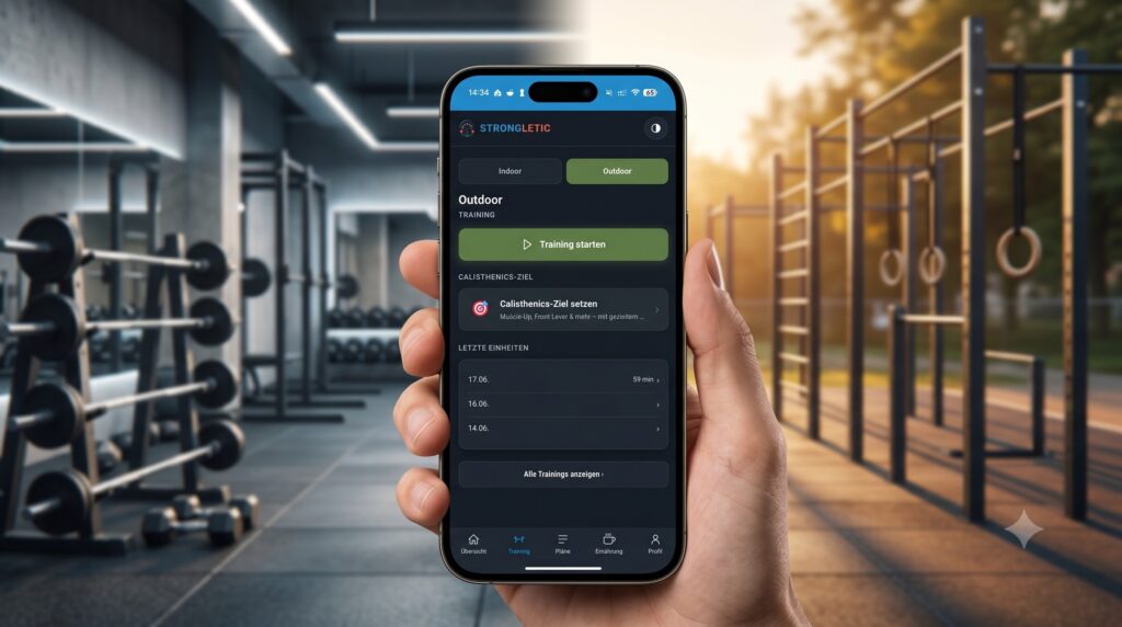 Strongletic App - Indoor und Outdoor Training